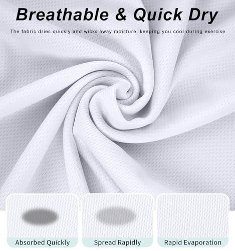 Image of Men's Quick-Dry Sportswear T-Shirts,4 /6 Pack Breathable Moisture Wicking Gym Tops for Training & Workout,Short Sleeve Tees