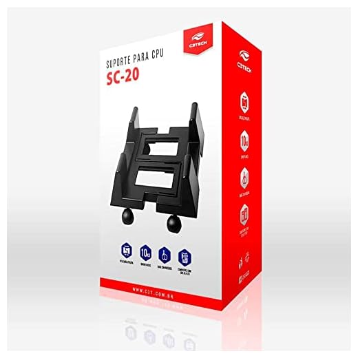 Suporte para gabinete modelo sc-20bk preto c3 tech.