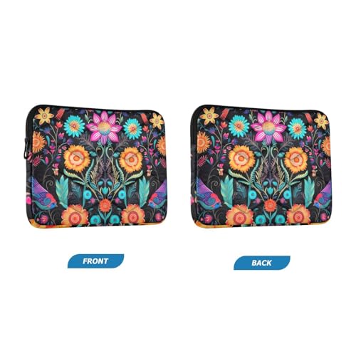 Funda para portátil 13-14 pulgadas impermeable con flores miniatura 2