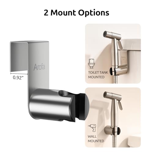 Arofa Hands-Free Handheld Bidet Sprayer for Toilet, Dual Control Mode Spray Handheld Bidet with Adjustable Water Flow, Bidet Toilet Sprayer with Bidet Hose for Feminine Wash by Arofa - Image 6