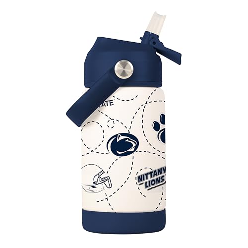 Image of Logo Brands NCAA Mascot Stainless-Steel Kids Bottle -Soft Silicone Mouthpiece, Easy To Carry, Kid-Friendly Design- Great For School & On-The-Go