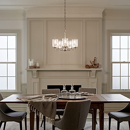 Kichler 44030NI Winslow 19.75 Inch Chandelier In Brushed Nickel, 5-Light Chandelier For Dining Room thumb #1