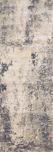 Image of Loloi Teagan Natural /Denim 6'-7 inch x 9'-2 inch Area Rug