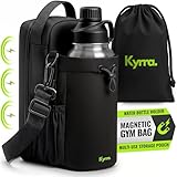 kyrra. Magnetic Gym Bag with Water Bottle Holder...