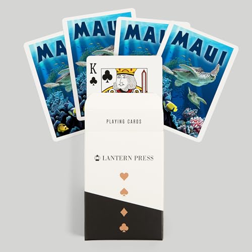 Lantern Press Maui Hawaii Naipes Póker 52 Cartas miniatura 6