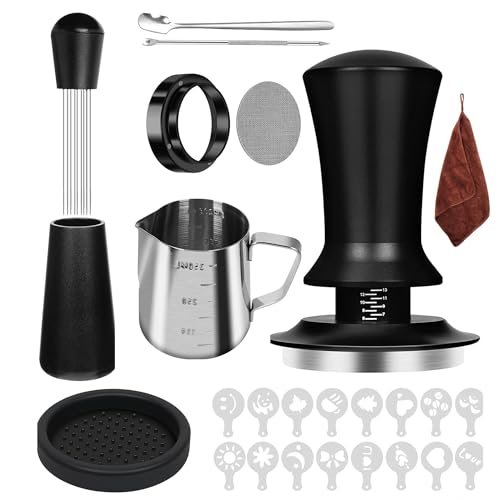 Espresso Tamper Set - Complete Barista Accessories for Coffee Lovers, 58mm Tamper, WDT Tool, Dosing Funnel & More