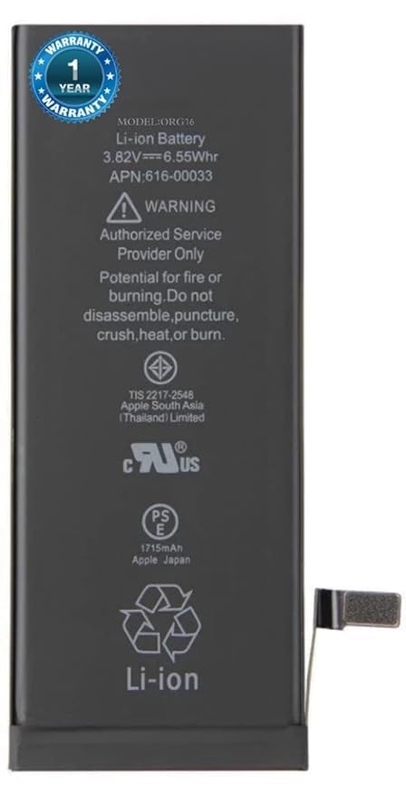 Image of Original Battery for iPhone 6s A1633 A1688 A1691 A1700 (1715mAh) Battery with 1 Year Warranty** (6S00020)