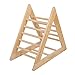KiddyMoon Échelle Gymnastique Triangle d'escalade Triangle Pikler pour Enfants, Naturel