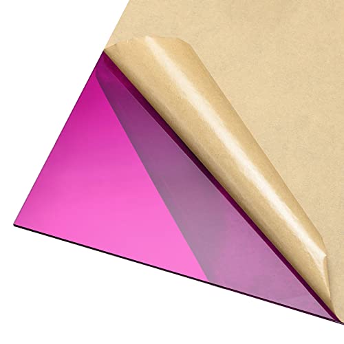 Image of DMiotech 2pcs 12 inch x 12 inch 3mm Thick Purple Clear Acrylic Sheet for Craft DIY Display Project Sign Blank