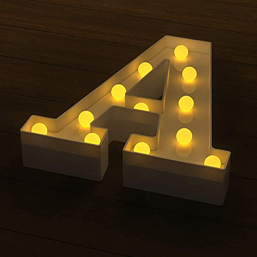 Image of Marquee A Alphabet Shaped LED Light Lamp for Decoration Decore Walls Hanging Birthday Party Wedding (A)