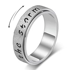 I Am the Storm Fidget Ring_Silver