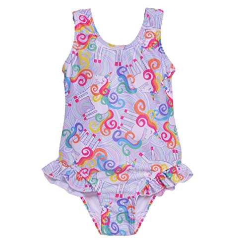 Image of Flap Happy Girls' UPF 50+ Ruffle Rash Guard