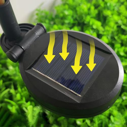 Luz solar exterior para iluminar senderos oscuros y evitar caídas en el patio 6