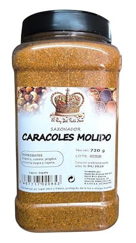 Sazonador para Caracoles 720 gr - Preparado especias para Caracoles - Mezcla especias caracoles - El Rey del Fruto Seco
