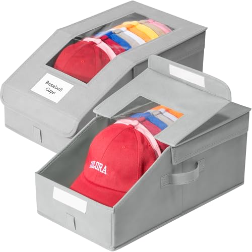 Stowsia Hat Organizer for Baseball Caps, 2 Pack...