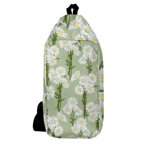 Sac à dos à bandoulière femme et homme sac de poitrine floral multicolore