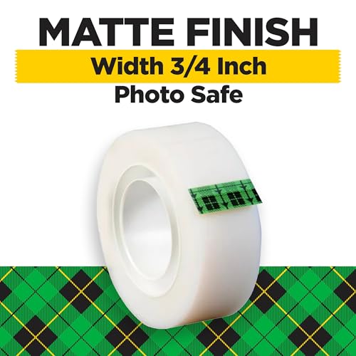Scotch Magic Tape, Invisible, Home Office Supplies and Back to School Supplies for College and Classrooms, 4 Rolls