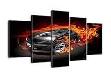 Canvas Print Picture - 5 Piece - Total size: Width 59,1"(150cm), Height 39,4"(100cm) Completely fram