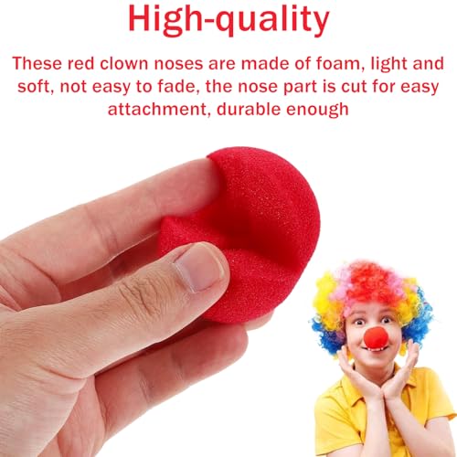 16 Stück Clownsnasen Aus Schaumstoff,Clownsnasen Rot,Clownsnase,Clown Nase,Clownnasen Rot,Falsche Nasen In Rot,Clown-Nase,Schaumstoff Nase,für Fasching, Karneval oder andere Mottopartys(Ø 5cm)