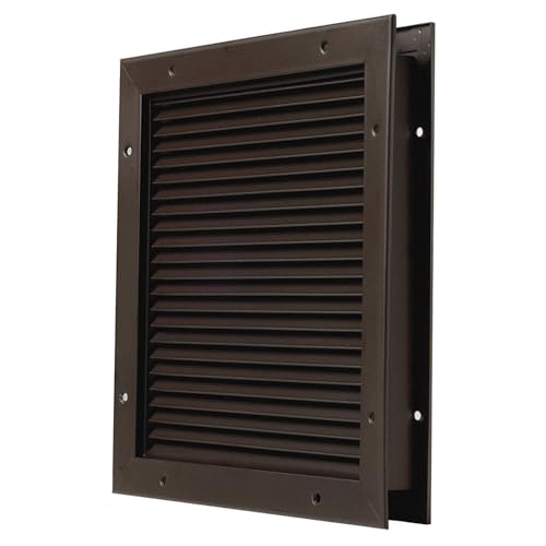 Louver, No Vision, Dk Bronze, 24x24