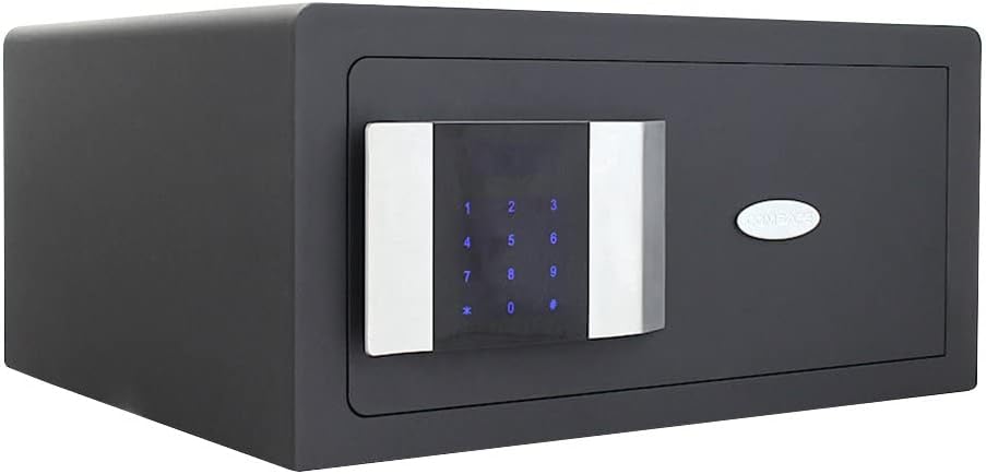 Rottner Prestige Lap Touchscreen Hotel Safe Fire Folding Electronic Lock Emergency Opening Possible VDS Tested Double Bit Emergency Opening Lock Interior Lighting Interior Trim Includes Mounting Material [Energy Class A]