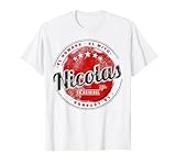 Nicolas nombre camisa Nicolas regalo