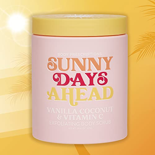 Body Prescriptions Exfoliating Body Scrub | 21.16 Oz Body Cleanser Infused With Vanilla Coconut & Vitamin C | Daily Body Wash For Nourished And Ultra Smooth Skin, Sunny Days Ahead" #TOP2