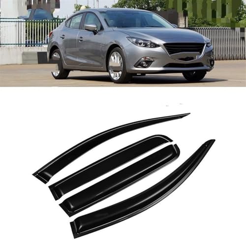 Déflecteurs de vent empêchent pluie et bruit Mazda 3 - 2