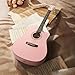 Ktaxon 41 Inch Beginner Acoustic Guitar, 6 String Basswood Classical Guitars Full Kit with Bag, Strap, Picks, Capo for Adults & Players, Pink