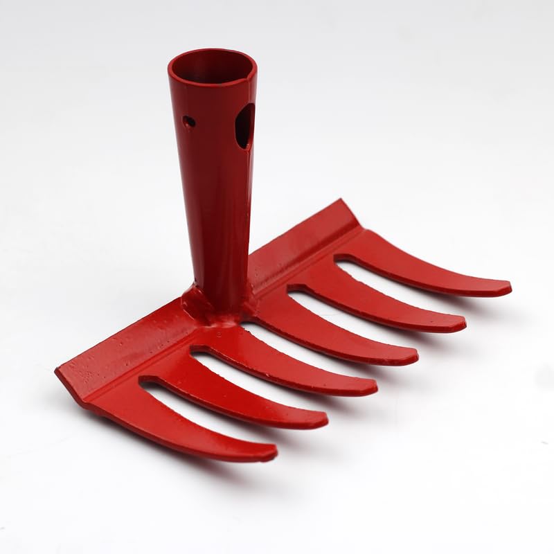 Urban Plant Gardening Rake | Durable, Sturdy, Rust-Free Garden Tool for Lawn Care, Soil Cultivation, and Home Gardening