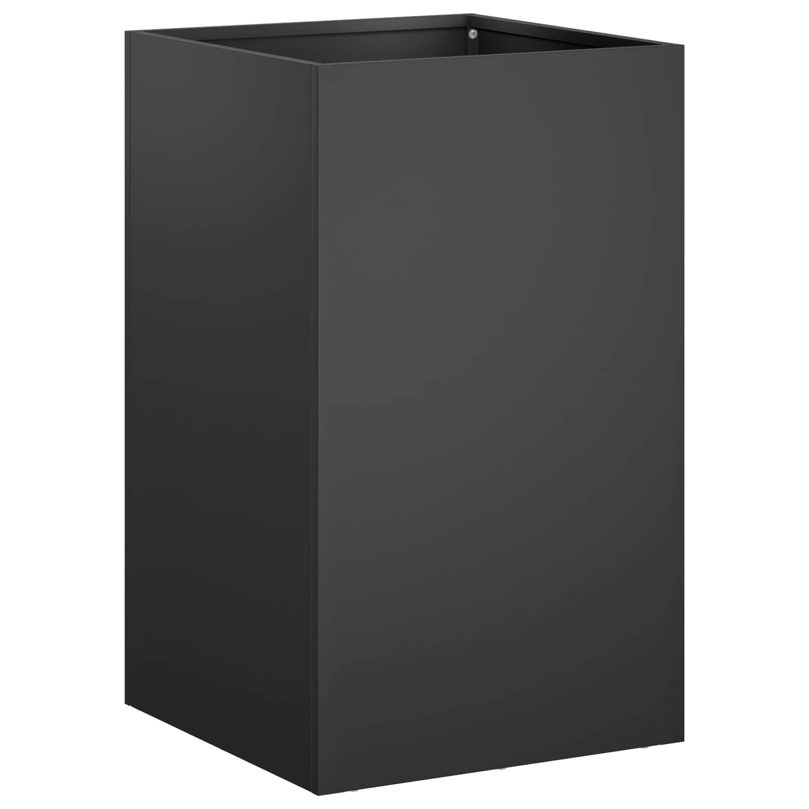 vidaXL Garden Planter Black 40 x 40 x 50 cm Cold-rolled Steel