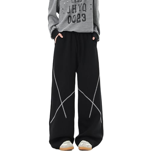 Straight-fit Casual Pants, Youth Sports Casual Straight-Leg Pants, Loose Halter-line Casual Sports Pants, 8XL - M Size