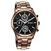 Titan Neo Splash Quartz Multifunction Black Dial Brown Stainless Steel Strap Watch for Men - NT1805QM04