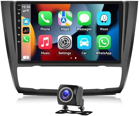 2GB 64GB Android 13 Autoradio für BMW 1 Series E81 E82 E87 E88 2004-2012 Radio Wireless Apple CarPlay Android Auto Bluetooth Freisprecheinrichtung 9 Bildschrim Auto Radio mit Navi Rückfahrkamera