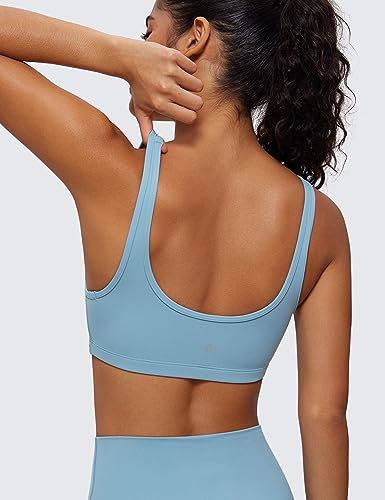 Image of CRZ YOGA Butterluxe Mini Sports Bras | Light Support, Removable Pads, Yoga, Extremely Soft, U Back, Scoop Neck, for Women