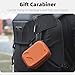 FSIDIWT Carrying Case for DJI Osmo Action 5 Pro/4/3, Portable PU Storage Travel Bag for DJI Osmo Action 5 Pro/4/3 Accessories (Orange)