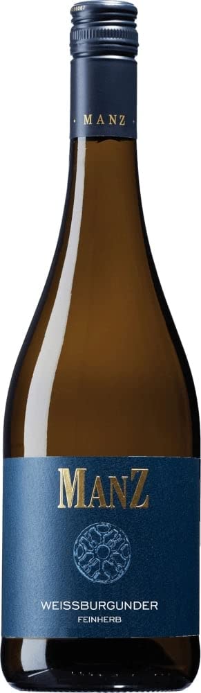 Weißburgunder feinherb von Weingut Manz - Weißwein 6 x 0,75l VINELLO - 6er - Weinpaket inkl. kostenlosem VINELLO.weinausgießer