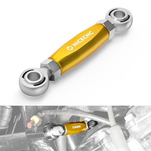 NICECNC Gold Front Engine Mount Stabilizer Link Aluminum Compatible with Harley Road Glide FLTRX 2015-2024, Replacement for 16219-09, Fit 2009-later Touring and Trike Models, See Fitments