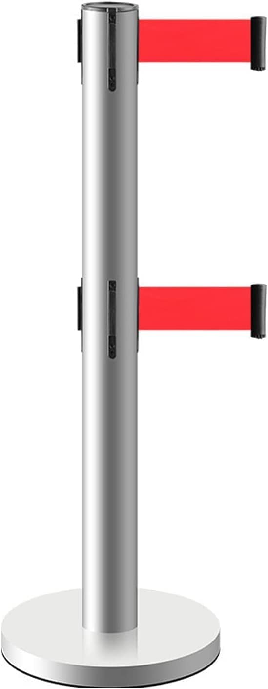 Poteau de contrôle de foule avec barrière de ceinture rétractable double couche de 5m