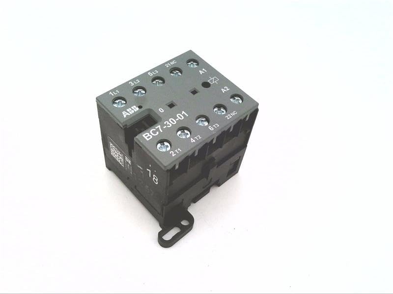 ABB BC7-30-01-01 Miniature Contactor, 24 VDC Coil, 9.6 A at 3-Phase, 16 A at 1-Phase
