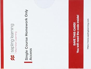 Printed Access Code Sapling Learning Homework for Calculus-Based Physics (Single-Term Access) Book
