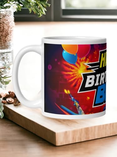 Image of Better Gift Flowers Happy Birthday Bro Mug, Round Shaped Multicolor Themed Coffee Mugs, Mug for Gifting, Gifting Items for Family, Friends & Closed Ones