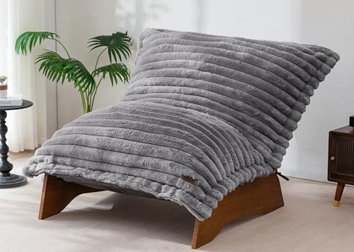 Sillón Convertible Plegable Gris miniatura 1