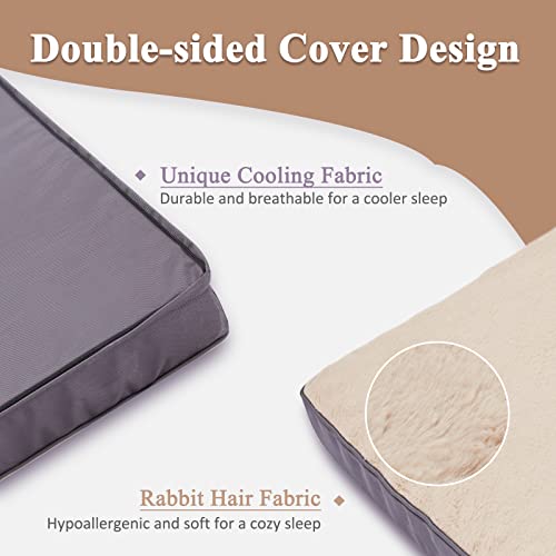 Bdeus Orthopedic Dog Beds For Small, Medium, Large Dogs Up To 50 To 100 Lbs Dogs/Cats Egg Crate Foam Pet Mat With Removable Washable Cover - Waterproof Dog Bed #TOP2