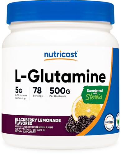 Nutricost Nutricost L-Glutamine Powder (BlackBerry Lemonade) 500 Grams, Gluten-Free sold by Nutricost - Amazon Seller - US
