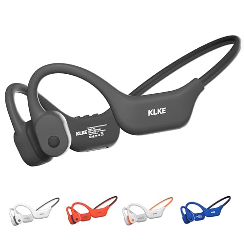 KLKE Open-Ear Bone Conduction Headphones, IP66 Waterproof...