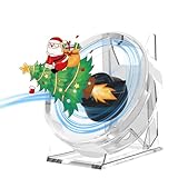 3D Hologram Fan, 4.72 Inch 3D Holographic Fan Projector Advertising Display with Cover Picture Spinner and Remote for Business Store Signs, Bar, Halloween,Christmas,Parties (12cm,4G)