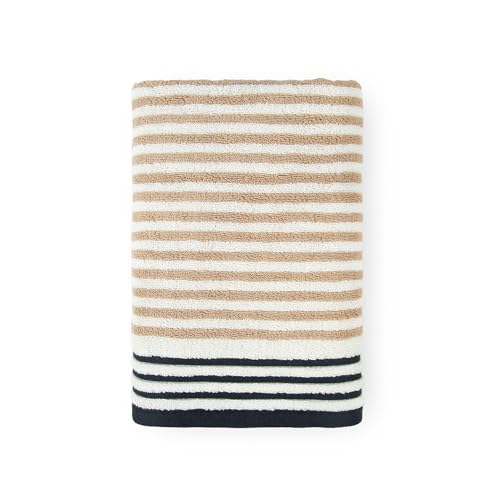 Image of MYTRIDENT Symphony of Threads Towel for Bath, 75 cm x 150 cm, 100% Cotton, 625 GSM, Super Soft, Absorbent, Ligne