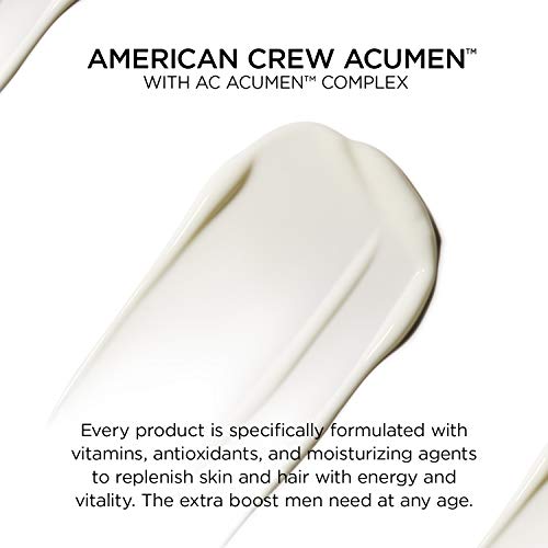 AMERICAN CREW Men's Body Lotion Set by American Crew, Acumen Recharging Hydrating Cream Daily Moisturizer