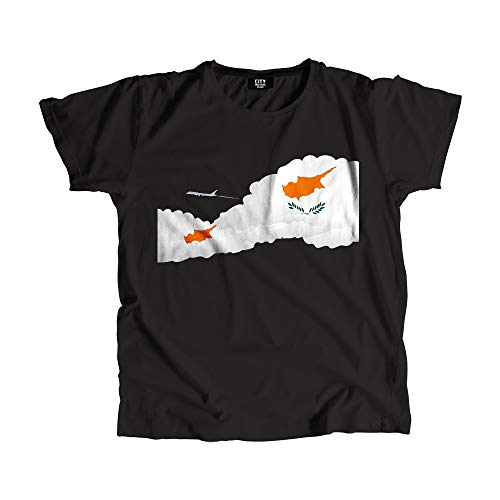T-shirt avion nuages Chypre cadeau original pour passionné aviation